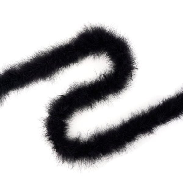 Feathers - Marabou Medium Weight Feather Boa 6ft - Black