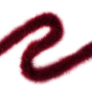 Feathers - Marabou Medium Weight Feather Boa 6ft - Burgundy