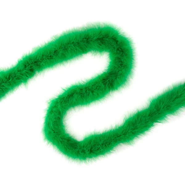 Feathers - Marabou Medium Weight Feather Boa 6ft - Emerald Green