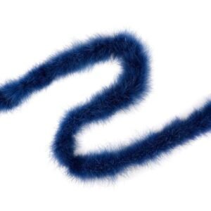 Feathers - Marabou Medium Weight Feather Boa 6ft - Navy Blue