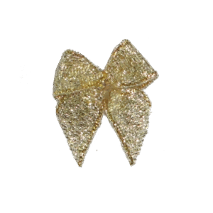 Accessory - Mini Bow 1" - 6pc - Gold