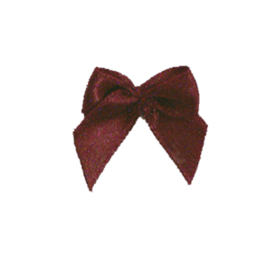 Accessory - Mini Bow 1" - 6pc - Burgundy