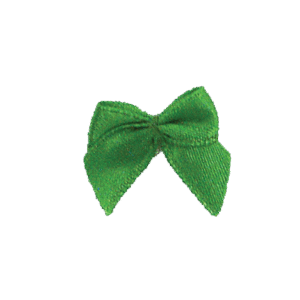 Accessory - Mini Bow 1" - 6pc - Emerald Green