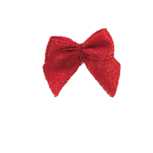 Accessory - Mini Bow 1" - 6pc - Red