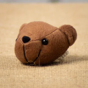 Plush - 3 "Bear Head Brown - 12 pc