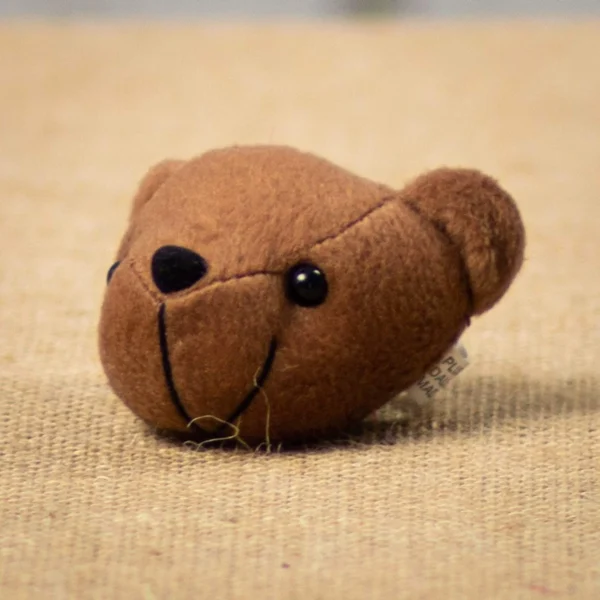 Plush - 3 "Bear Head Brown - 12 pc