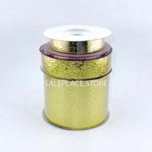Metallic Gold Cracked Ice Ribbon #5