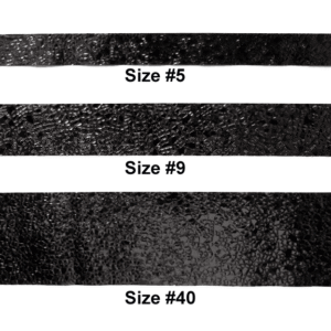 Ribbon - Cracked Ice #5 - 7/8 inch - 25 yards - Metallic Black