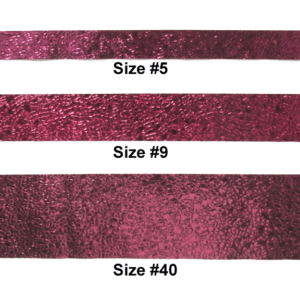 Ribbon - Cracked Ice #5 - 7/8 inch - 25 yards - Metallic Burgundy