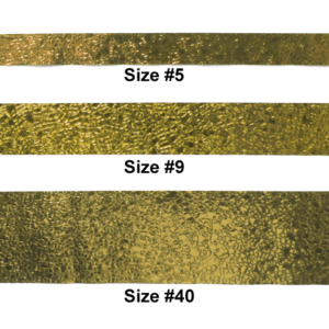 Ribbon - Cracked Ice #40 - 2.5 inch - 25 yards - Metallic Gold