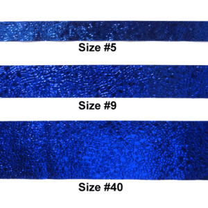 Ribbon - Cracked Ice #40 - 2.5 inch - 25 yards - Metallic Royal