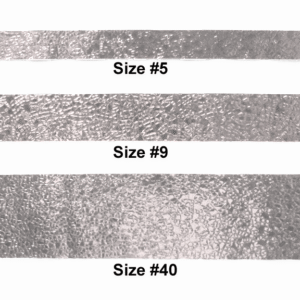 Ribbon - Cracked Ice #40 - 2.5 inch - 25 yards - Metallic Silver