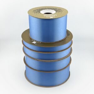 Ribbon - Satin Luster - #3 - 9/16" x 100 yds - Columbia Blue