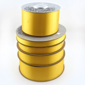 Ribbon - Satin Acetate - #40 2.5" x 50 yds - Daffodil Yellow