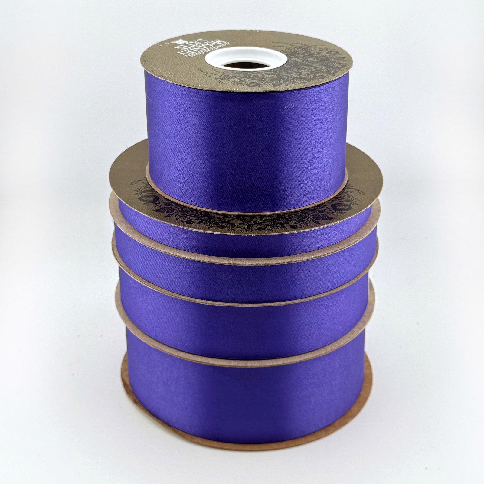 Ribbon - Satin Lustre / Luster (Gold Label) - #5 - 7/8" x 100 yds - New Violet