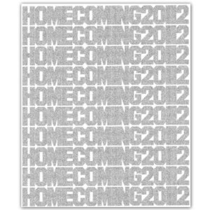 Sticker - Block 1.5" Standard HOMECOMING 12"x15" (1 sheet)
