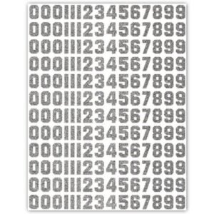 Sticker - Block .75" Midsize Assorted Numbers 8"x10" (1 sheet)