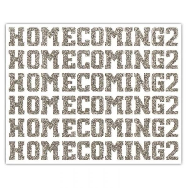 Sticker - Block .5" Petite HOMECOMING2 Sheet 3"x5" (1 sheet)