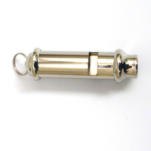 Whistle - 2.5" Metal Band Whistle  (12pc) - Metallic Silver