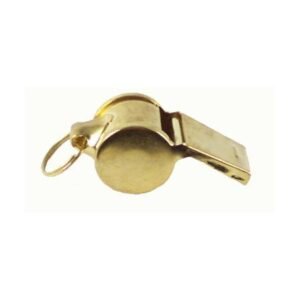 Whistle - 1.5"  Metal Sports Whistle (12pc) - Metallic Gold