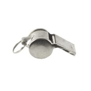 Whistle - 1.5"  Metal Sports Whistle (12pc) - Metallic Silver