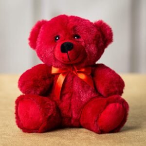 Plush - 6" Colorama Bear - Red (1pc)
