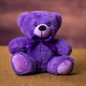 Plush - 6" Colorama Bear - Purple (1pc)