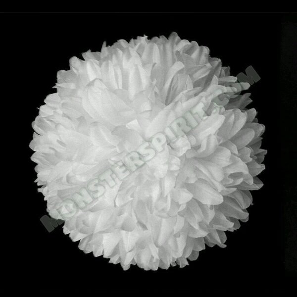 alt= "7.5inch white homecoming mum flower"
