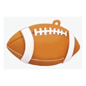 Sports Trinket - Dome Football Charm 2.5" Brown (24pc)
