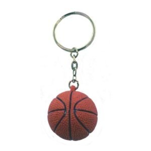Sport Keychain - Basketball 1.5" (12 pc) - Brown