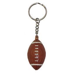 Sport Keychain - Football 2" (12 pc) - Brown