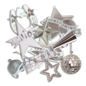Metallic Silver Charms