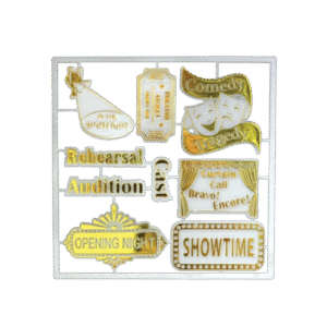 Trinket - Drama Charm Set - (12pc) - White / Gold