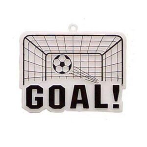 Trinket - Soccer Goal Charm - 12pc - Black / White