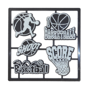 Trinket - Basketball Charm Pack - Black - 12pc