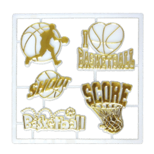 Trinket - Basketball Charm Pack - Gold - 12pc