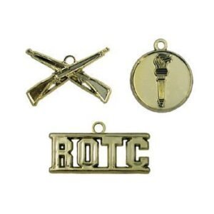 Trinket - ROTC Charm (3 styles)  - (12pc) - Metallic Gold