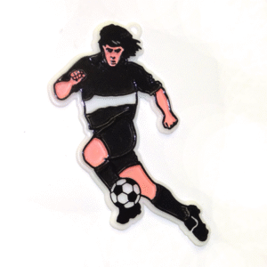 Trinket - Soccer Player 3" - 12pc - Black / White