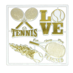 Trinket - Tennis Charm Pack - Gold - 12pc