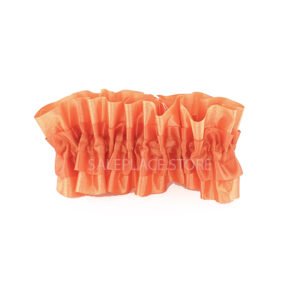 Garter - #40 Regular Large Satin - Orange (12pc)