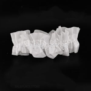 Garter - #40 Regular Large Satin - White (12pc)