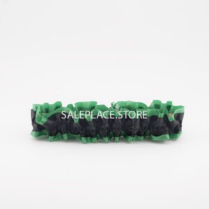 Garter - #9 Regular Two-Tone Satin - Holiday Green / Black (12pc)