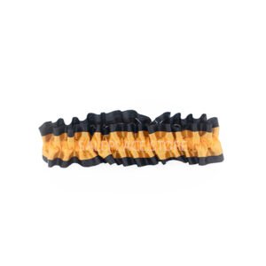 Garter - #9 Regular Two-Tone Lame' - Black / Gold (12pc)
