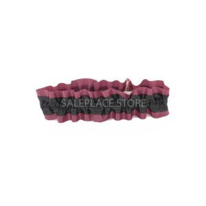 Garter - #9 Regular Two-Tone Satin - Burgundy / Black (12pc)