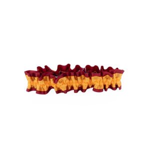 Garter - #9 Regular Two-Tone Satin - Holiday Red / Gold (12pc)