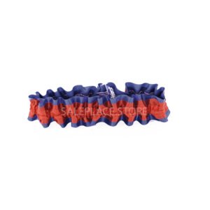 Garter - #9 Regular Two-Tone Satin - Navy  Blue / Holiday Red (12pc)