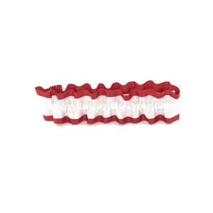 Garter - #9 Regular Two-Tone Satin - Holiday Red / White (12pc)