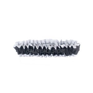 Garter - #9 Regular Two-Tone Lame' - Black / Silver (12pc)