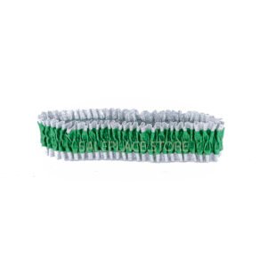 Garter - #9 Regular Two-Tone Lame' - Holiday Green / Silver (12pc)