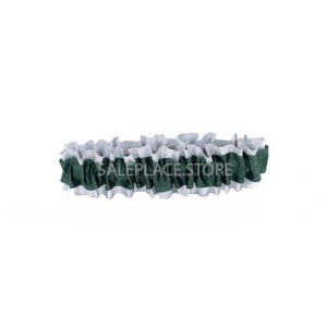 Garter - #9 Regular Two-Tone Lame' - Hunter Green / Silver (12pc)